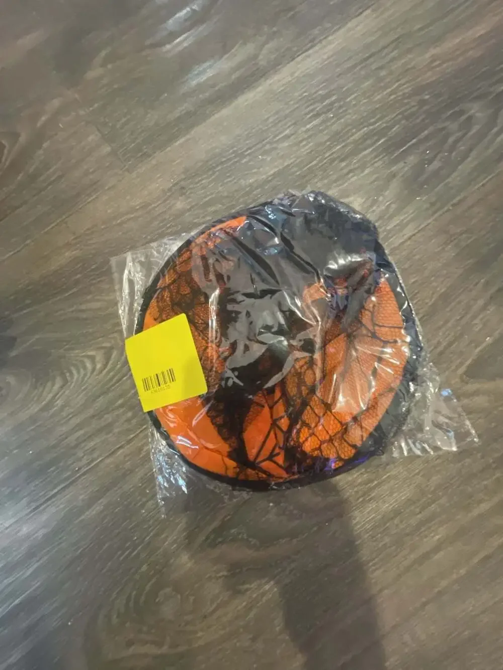 Halloween Witch Hat Orange Spider Web Lace Costume Accessory